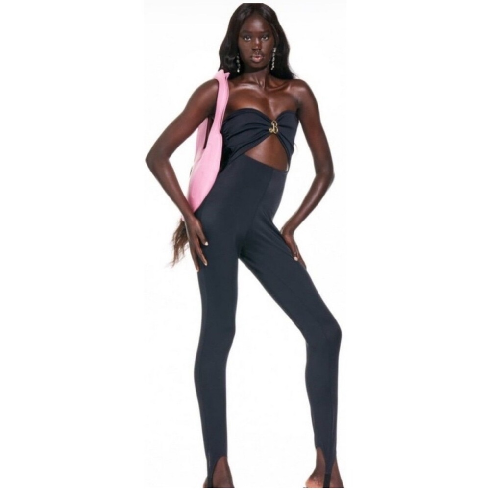 ZARA Bloggers Fav Barbie Mattel Long Jumpsuit Size S, NEW